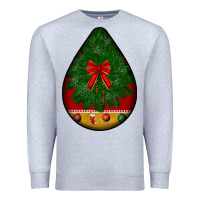 Heather Grey christmas teardrop Premium Sweatshirt - BundleAndBundleShop