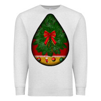 Oatmeal Heather christmas teardrop Premium Sweatshirt - BundleAndBundleShop