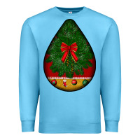 Ocean Blue christmas teardrop Premium Sweatshirt - BundleAndBundleShop