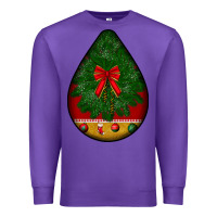 Purple christmas teardrop Premium Sweatshirt - BundleAndBundleShop