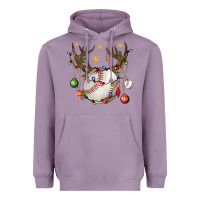 Lavender Baseball Horn Christmas Heavyweight Hoodie - BundleAndBundleShop