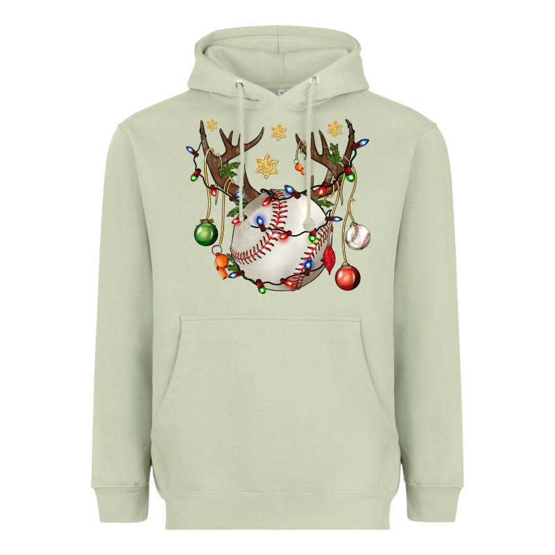 Baseball Horn Christmas Heavyweight Hoodie by BundleAndBundleShop | Teevron