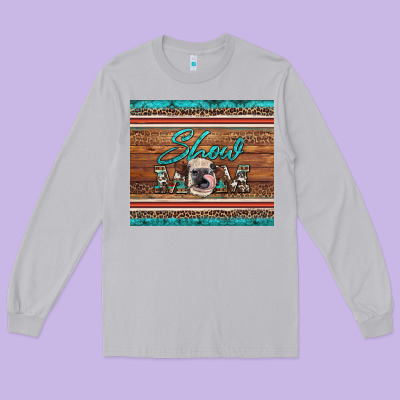 Show Mom Aztec Cowhide Leopard Heifer Long Sleeve Tee Designed By Artiststas