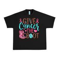 Black give cancer the boot Urban Heavy Tee - JahusDesignShop