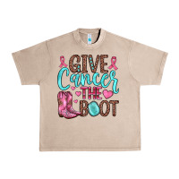 French Oak give cancer the boot Urban Heavy Tee - JahusDesignShop