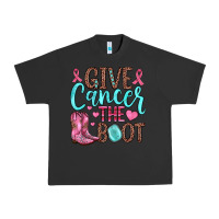 Pigment Black give cancer the boot Urban Heavy Tee - JahusDesignShop