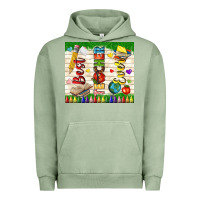 Pigment Oil Green best teacher ever Urban Hoodie - TumblerDesignByShophia
