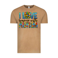 ı Love Someone With Autism Vintage Tee | Teevron