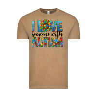 Vintage Coffee ı love someone with autism Vintage Tee - AdoDesignShop