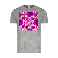 Cloud Rock valentines day roses and diamond plaid seamless pattern Vintage Tee - BundleAndBundleShop