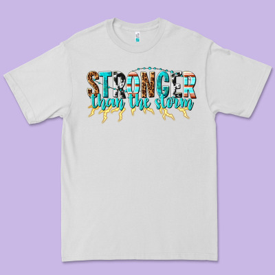 Stronger Than The Storm Premium Tee Designed By Texasbilliewilder