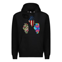 Black Im in a Fishing State of Mind Illinois Premium Hoodie - Bettercallsaul