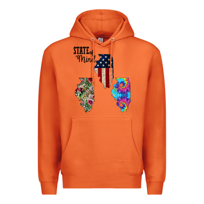 Im In A Fishing State Of Mind Illinois Premium Hoodie by Bettercallsaul | Teevron