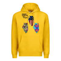 Lemon Im in a Fishing State of Mind Illinois Premium Hoodie - Bettercallsaul