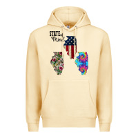 Pina Colada Im in a Fishing State of Mind Illinois Premium Hoodie - Bettercallsaul