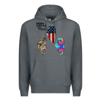 Rock Im in a Fishing State of Mind Illinois Premium Hoodie - Bettercallsaul