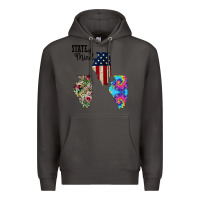 Smoke Im in a Fishing State of Mind Illinois Premium Hoodie - Bettercallsaul