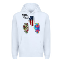 White Im in a Fishing State of Mind Illinois Premium Hoodie - Bettercallsaul