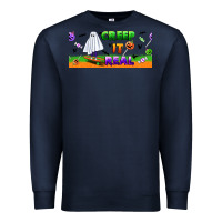 Navy creep it real libbey glass Premium Sweatshirt - BundleAndBundleShop
