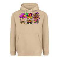 Mushroom Mardi Gras Gnomies Cakes Flowers And Balloon Heavyweight Hoodie - BundleAndBundleShop