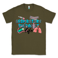 Army Green Western Respiratory Therapist Life Classic Tee - LillyAllenDesigns