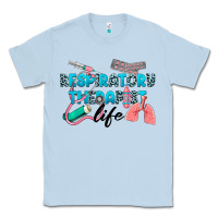 Dusty Blue Western Respiratory Therapist Life Classic Tee - LillyAllenDesigns