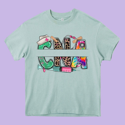 Heavy Core Tee custom name cna nurse