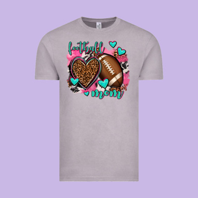 Football Mom Vintage Tee Designed By Adodesignshop