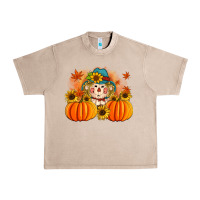 French Oak fall scarecrow with pumpkins Urban Heavy Tee - Artiststas