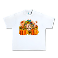 White fall scarecrow with pumpkins Urban Heavy Tee - Artiststas