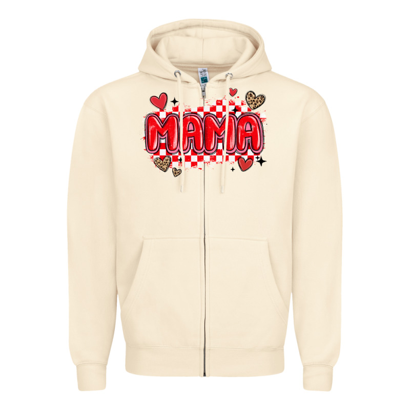 Valentine Mama Zipper Hoodie by MaliasSmallBusiness | Teevron