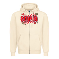 Sandshell valentine mama Zipper Hoodie - MaliasSmallBusiness