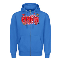 True Royal valentine mama Zipper Hoodie - MaliasSmallBusiness