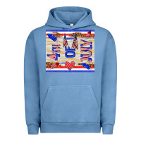 Pigment Pebble Blue 4 th of july Urban Hoodie - TumblerDesignByShophia
