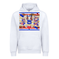 White 4 th of july Urban Hoodie - TumblerDesignByShophia