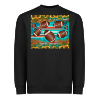 Black football turquoise sunflower Heavyweight Sweatshirt - JahusDesignShop