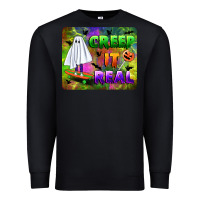 Black creep it real mousepad Premium Sweatshirt - BundleAndBundleShop