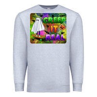 Heather Grey creep it real mousepad Premium Sweatshirt - BundleAndBundleShop