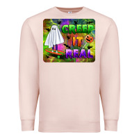 Pale Pink creep it real mousepad Premium Sweatshirt - BundleAndBundleShop