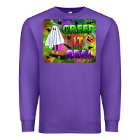 Purple creep it real mousepad Premium Sweatshirt - BundleAndBundleShop
