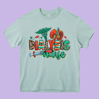 Heavy Core Tee dialysis nurse