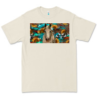Bone Horse With Sunflowers Aztec And Cowhide Premium Tee - RanaPortraitStore