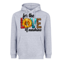 Heather Grey For The Love Of Sunshine Heavyweight Hoodie - BundleAndBundleShop