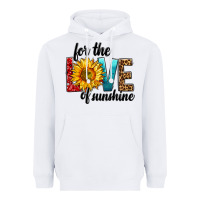 White For The Love Of Sunshine Heavyweight Hoodie - BundleAndBundleShop