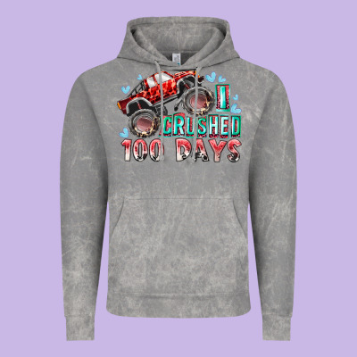 I Crushed 100 Days Vintage Hoodie Designed By Racoondesign