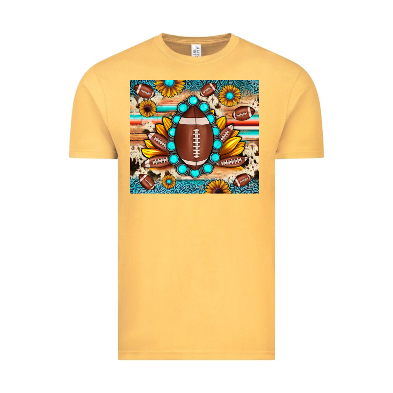Football Cowhide Sunflower Vintage Tee by JahusDesignShop | Teevron