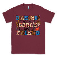 Burgundy diamonds are a girl's best friend Classic Tee - AdoDesignShop