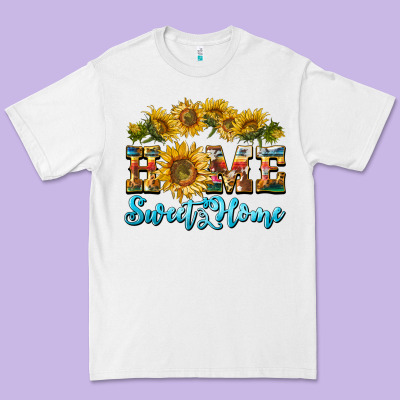Home Sweet Home Sunflower Premium Tee Designed By Barkaloodesign
