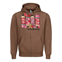 Valentines Day Teacher Life Zipper Hoodie | Teevron