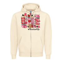 Sandshell valentines day teacher life Zipper Hoodie - MaliasSmallBusiness
